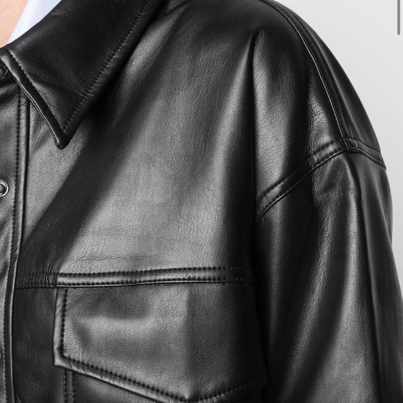 Apparis Riley Vegan Leather Shirt - Picture 3 of 5
